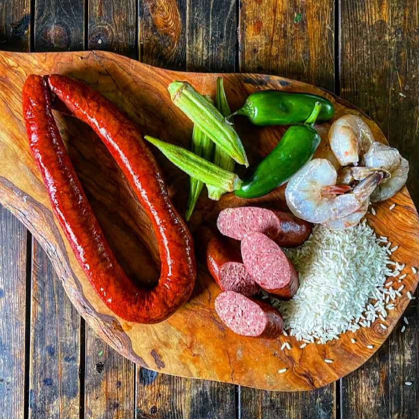 Beef Andouille Sausage from Felton Angus Beef