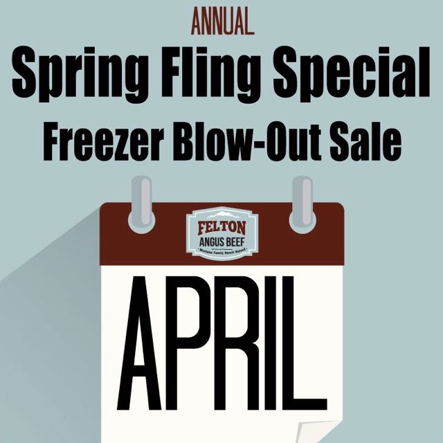 Spring Freezer Blow-Out Annual Sale